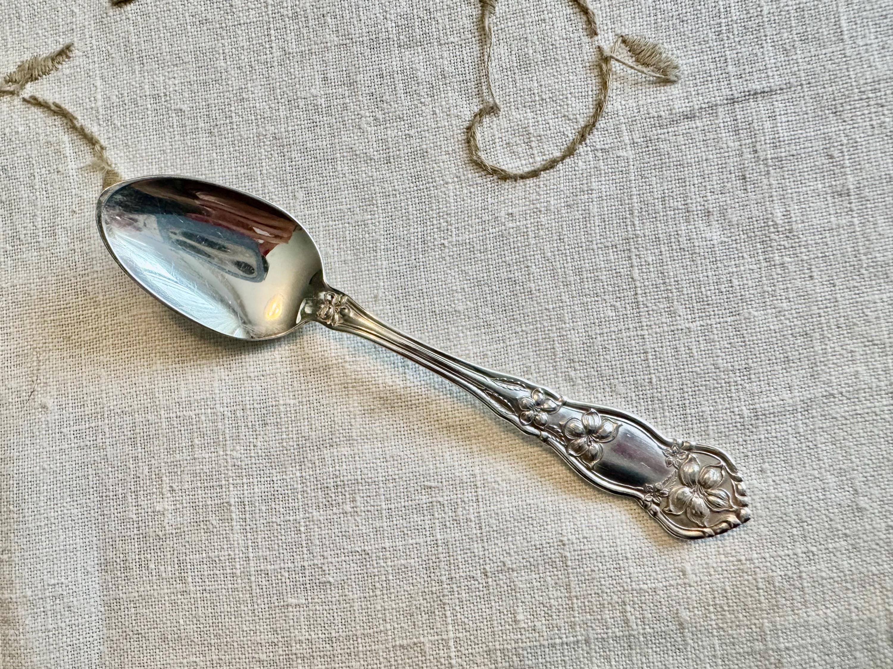 Antique Silver-Plated Spoon Collection – Orange Blossom, Berwick, Chester Patterns, detail view 6