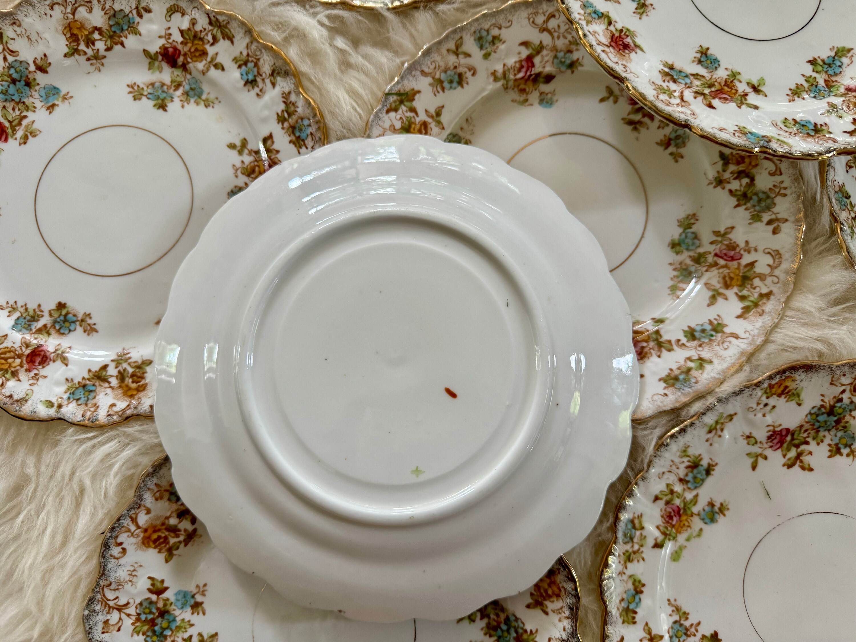Antique Thomas Poole Royal Stafford China Dessert Set circa 1912, detail view 6