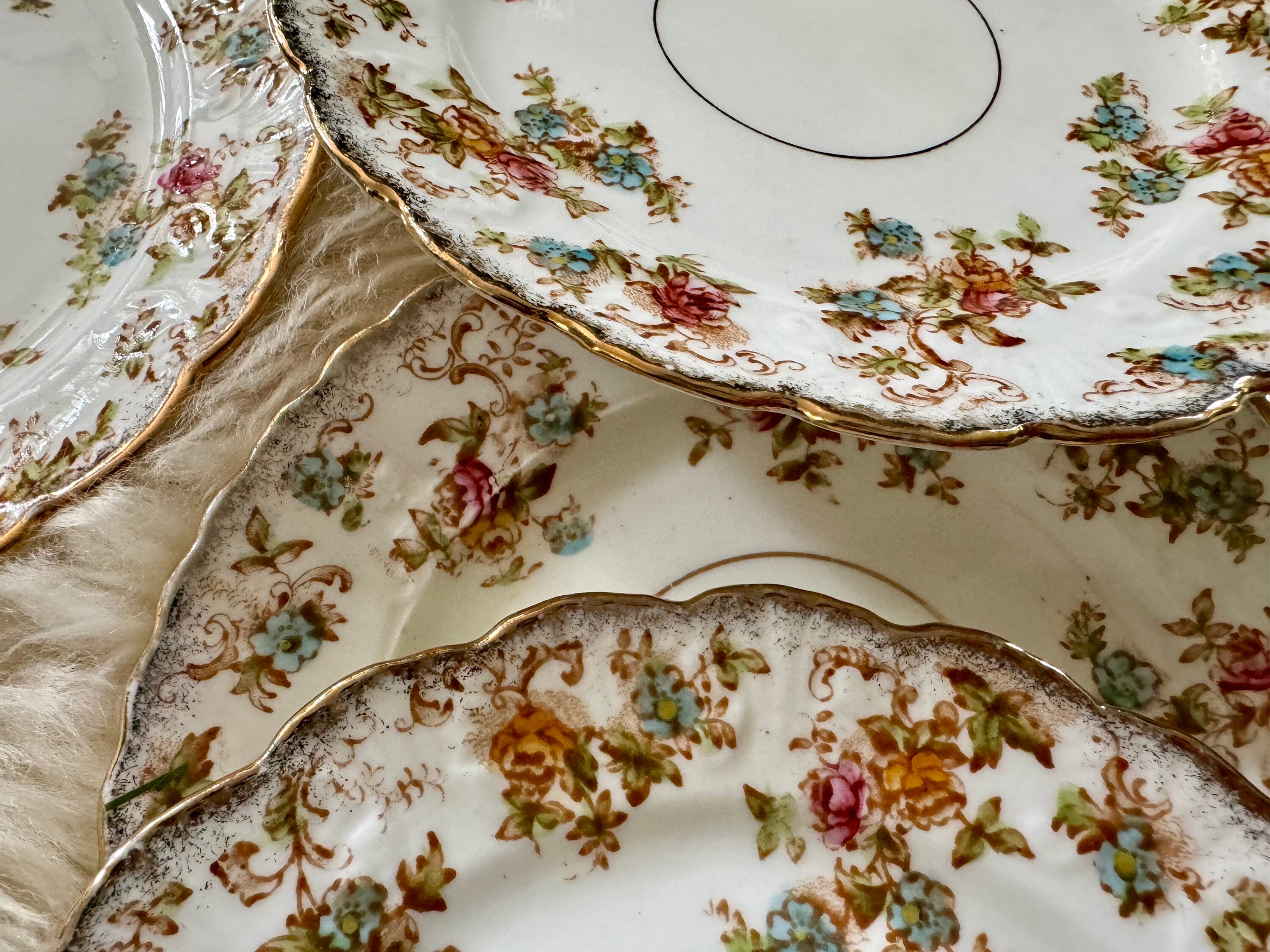 Antique Thomas Poole Royal Stafford China Dessert Set circa 1912, detail view 8