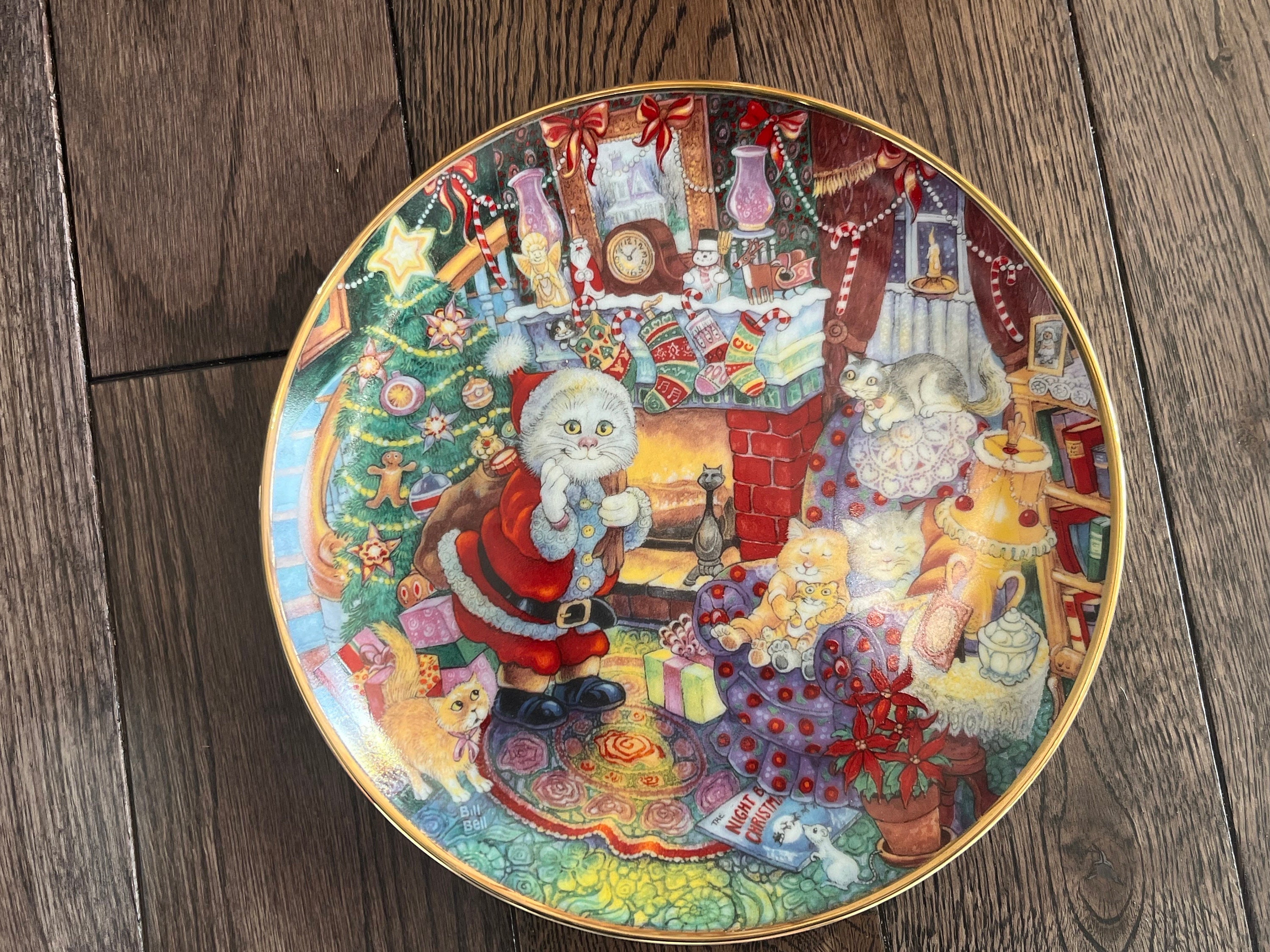 Franklin Mint Heirloom - Super Bright and Fun Decor - Decorative Plates 8” - Christmas, Easter & Valentines, detail view 7