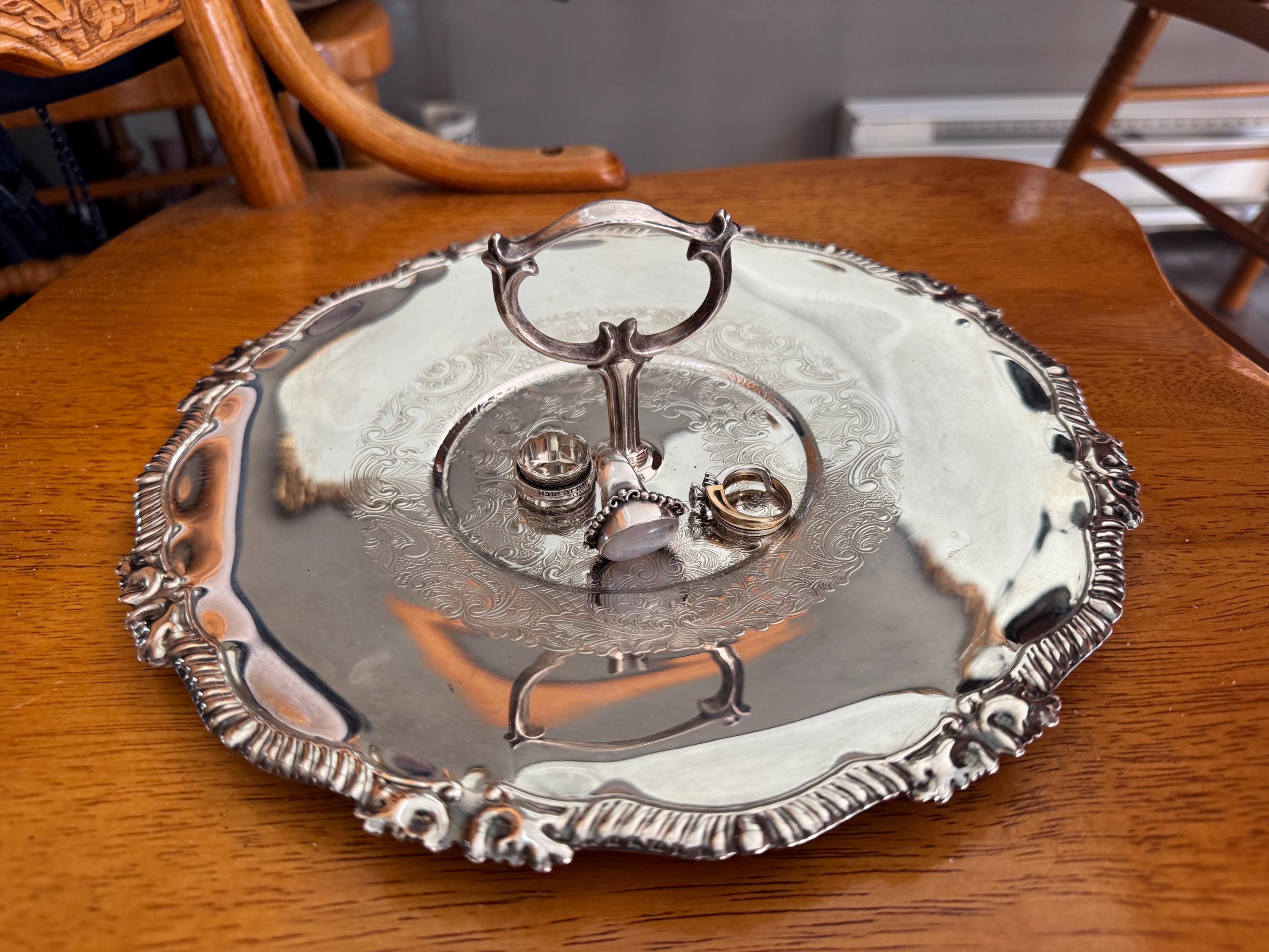 Marlboro Plate Handled Tray – E.P. Copper Canada – 10” Engraved, detail view 6