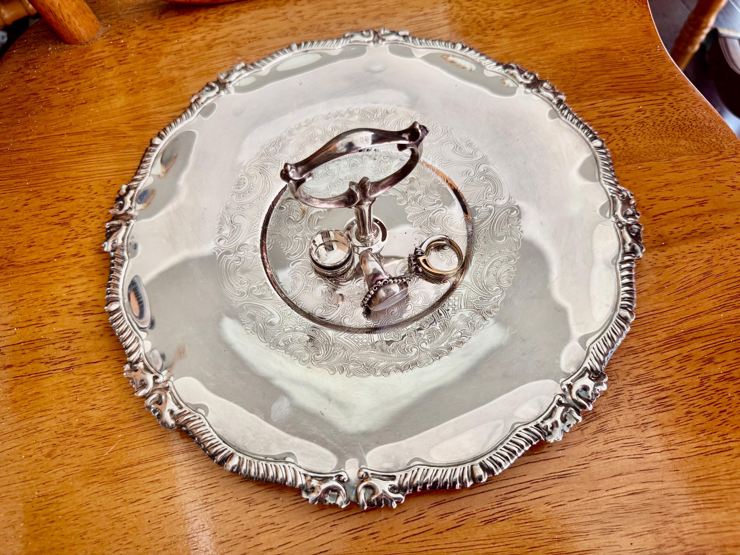 Marlboro Plate Handled Tray – E.P. Copper Canada – 10” Engraved, detail view 7