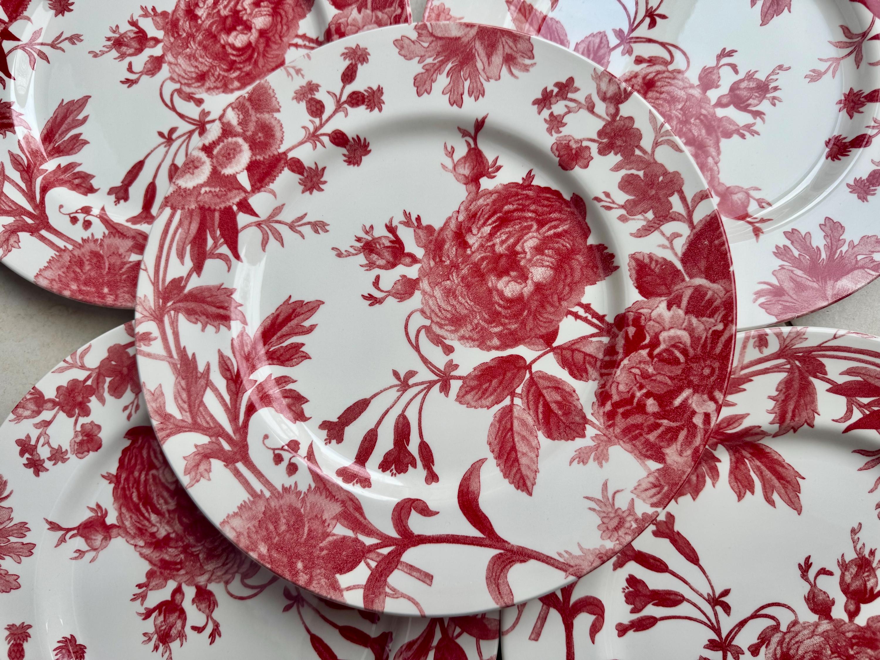New Vintage Style Transferware - Dinner Plates 11” - Royal Stafford England, front view