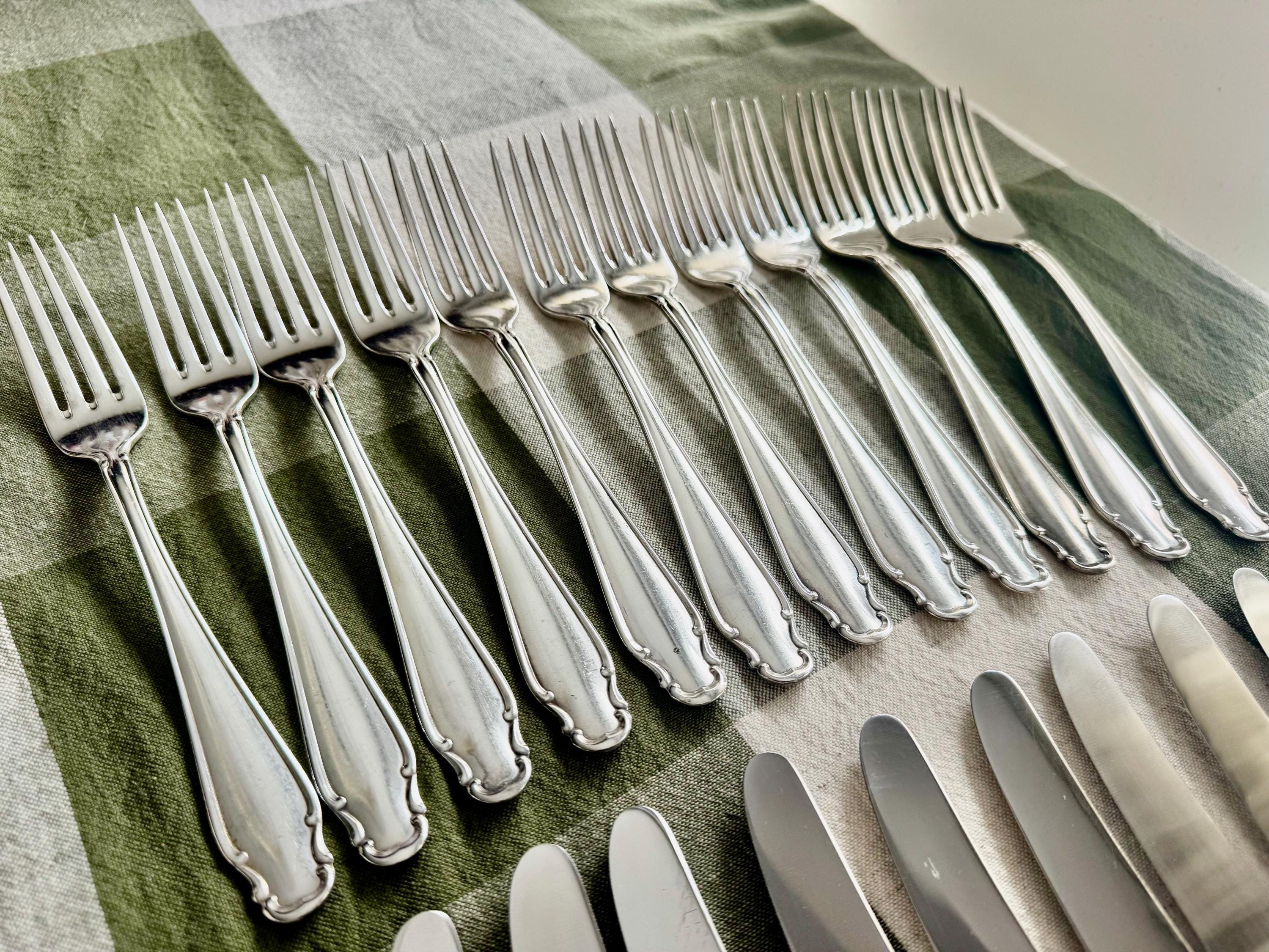 Rostfrei Solingen Silverplate Flatware – Complete Service for 11 + Extras – Germany, detail view 5