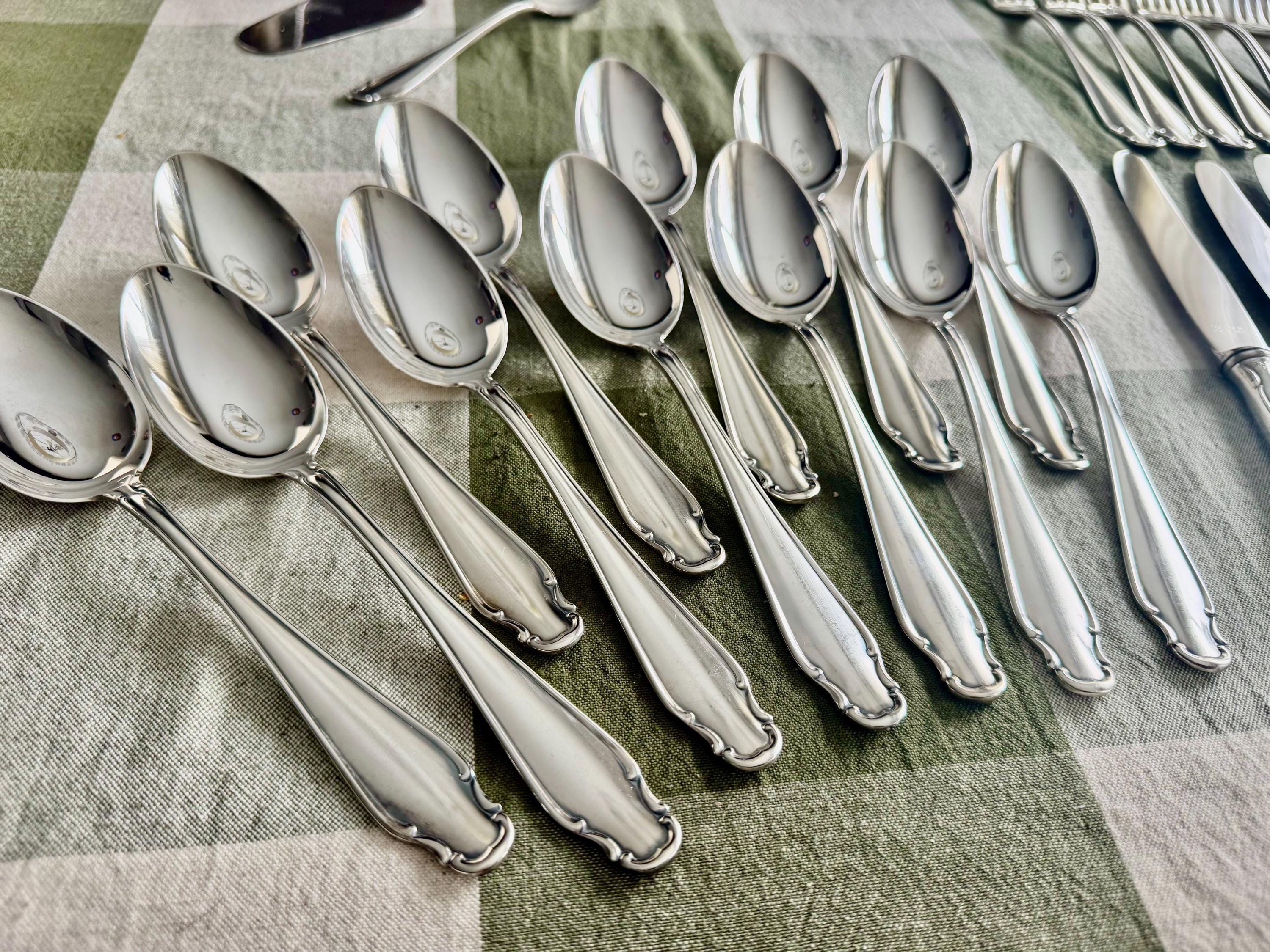 Rostfrei Solingen Silverplate Flatware – Complete Service for 11 + Extras – Germany, detail view 6