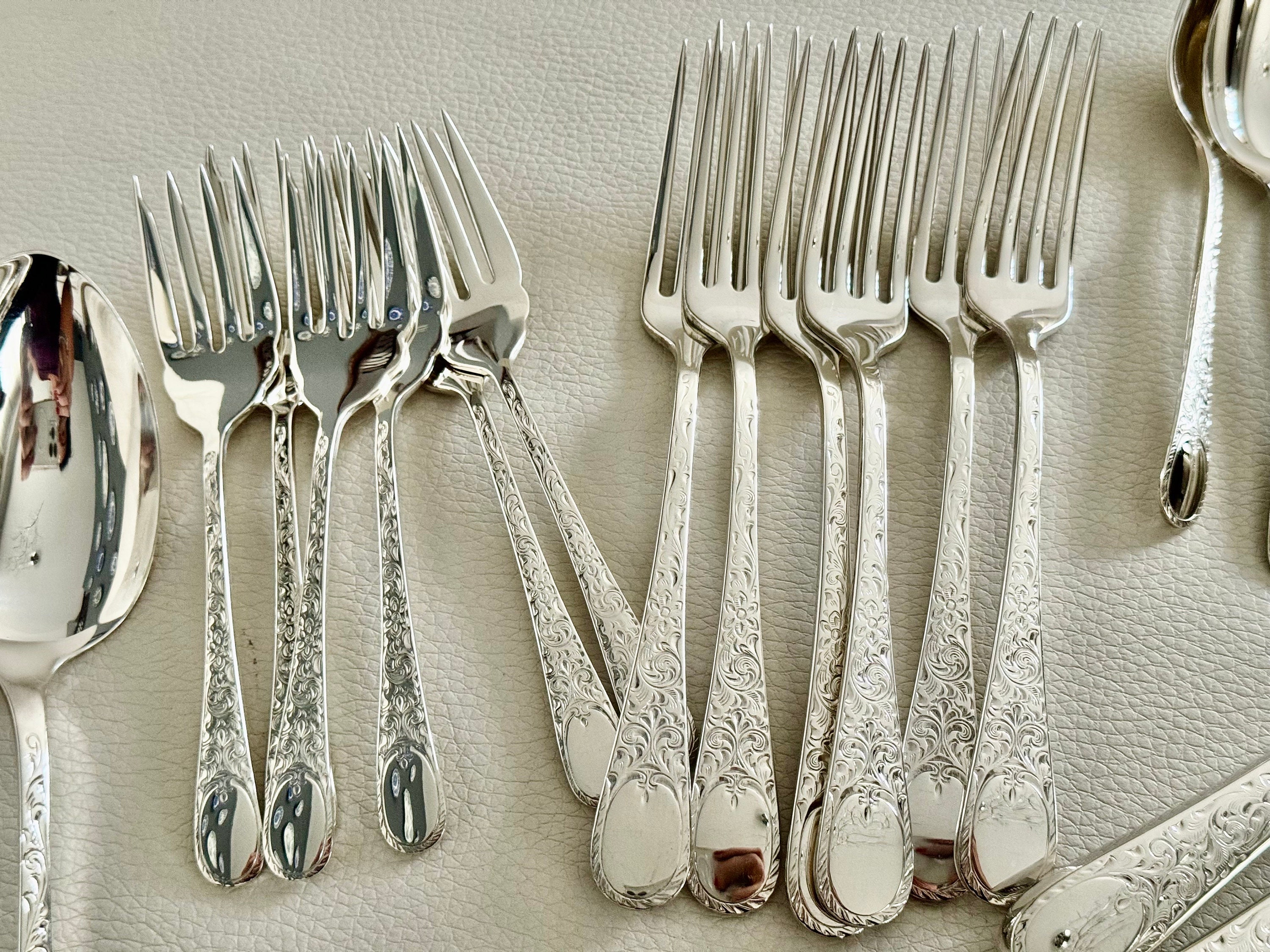 Vintage Birks Regency - Silver Plated - Carillon - Custom Sets for Two Persons, front view