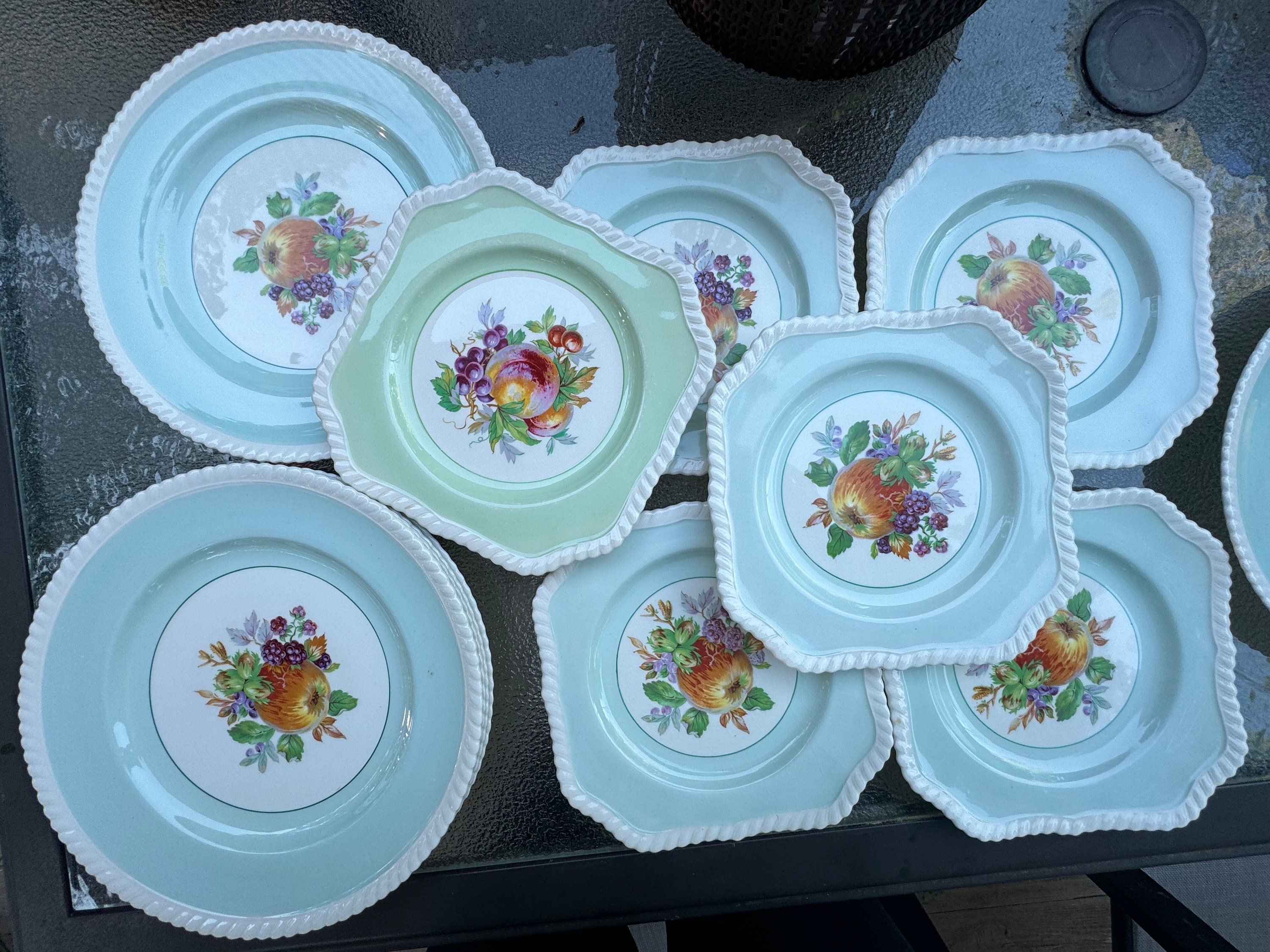 Vintage California by JOHNSON BROTHERS Dinner and Luncheon Plates - 6 of each, front view