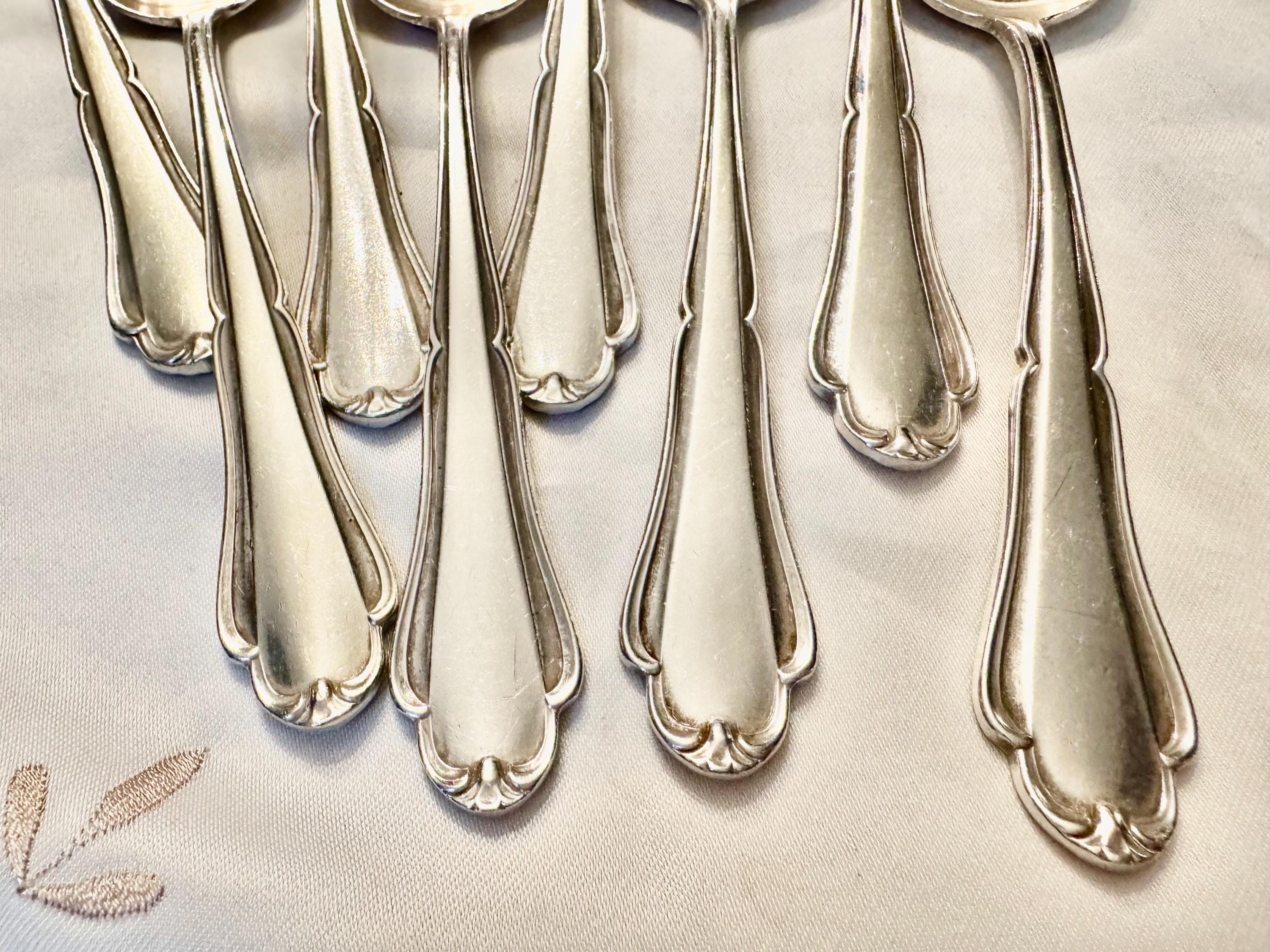 Vintage Martin Silverplate Flatware – German Origin – Multiple Set Options Available, front view